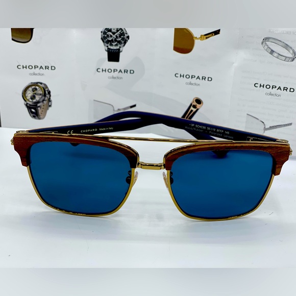 👑Chopard 🏆Sunglasses 3P SCHC 90 Wood/Rubber Polarized Lenses - Picture 5 of 16